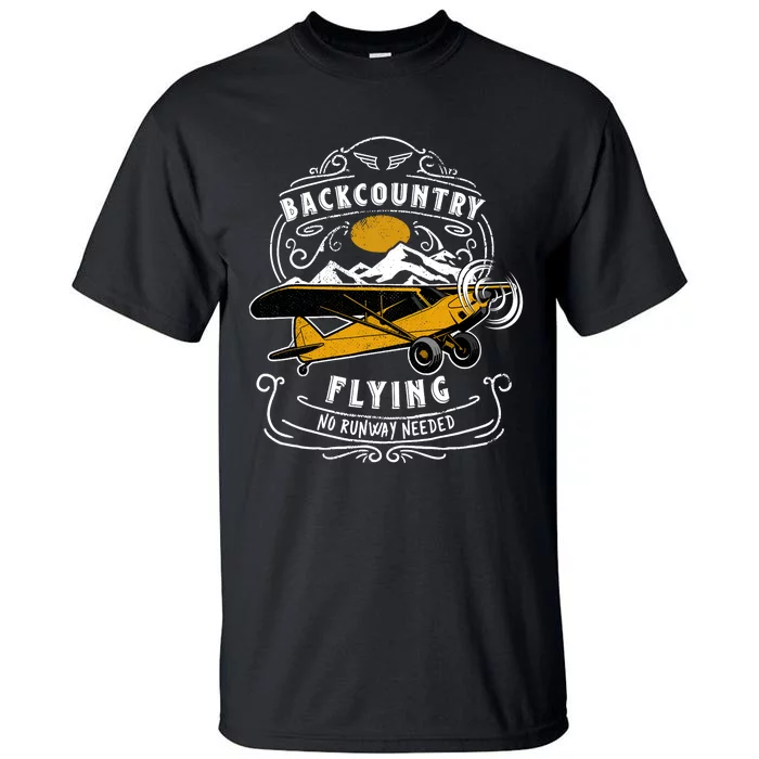 STOL Bush Plane Backcountry Flying Vintage Tall T-Shirt