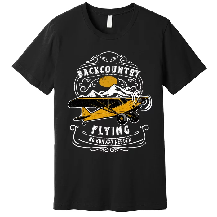 STOL Bush Plane Backcountry Flying Vintage Premium T-Shirt