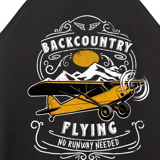 STOL Bush Plane Backcountry Flying Vintage Women’s Perfect Tri Rocker Tank