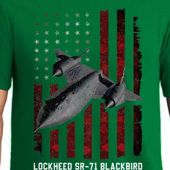 Sr71 Blackbird Plane Pajama Set