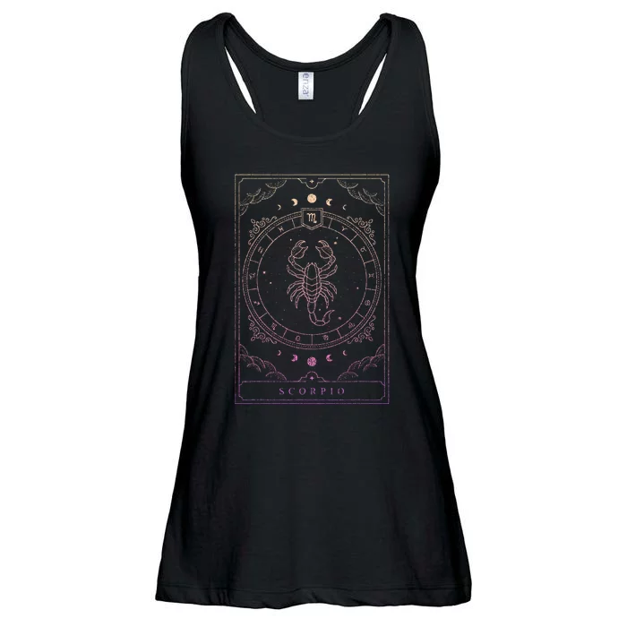 Scorpio Birthday Present Women Girl Zodiac Sign Ladies Essential Flowy Tank