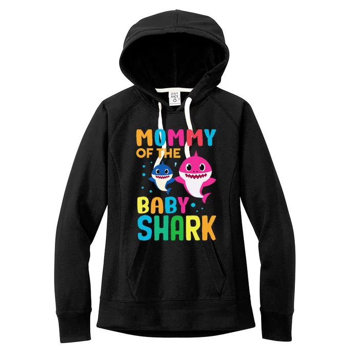 Shark Birthday Quote Funny Bday Mom Women's Fleece Hoodie