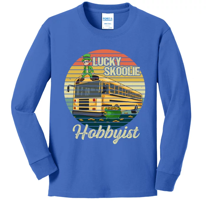 School Bus Quote Skoolie Driver Gift Kids Long Sleeve Shirt