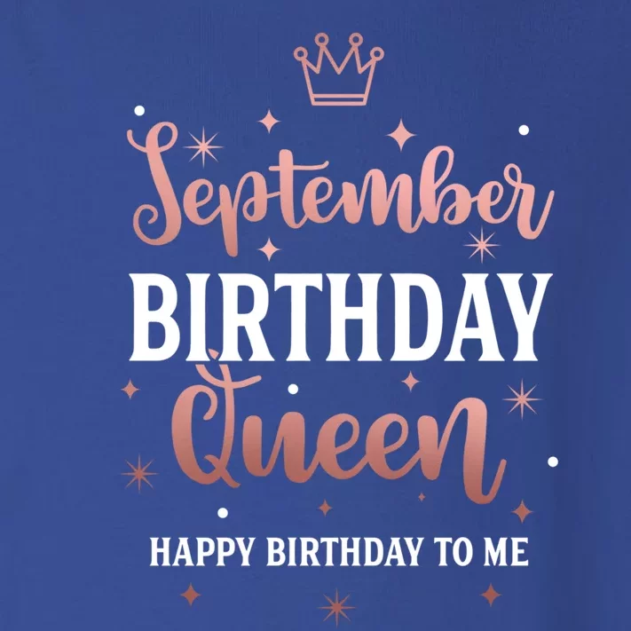 September Birthday Queen September Queen Born In September Gift Toddler Long Sleeve Shirt