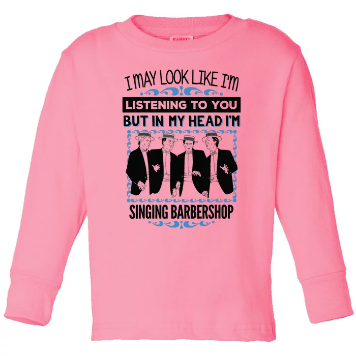 Singing Barbershop Quartet Harmony Music Singer Gift Toddler Long Sleeve Shirt