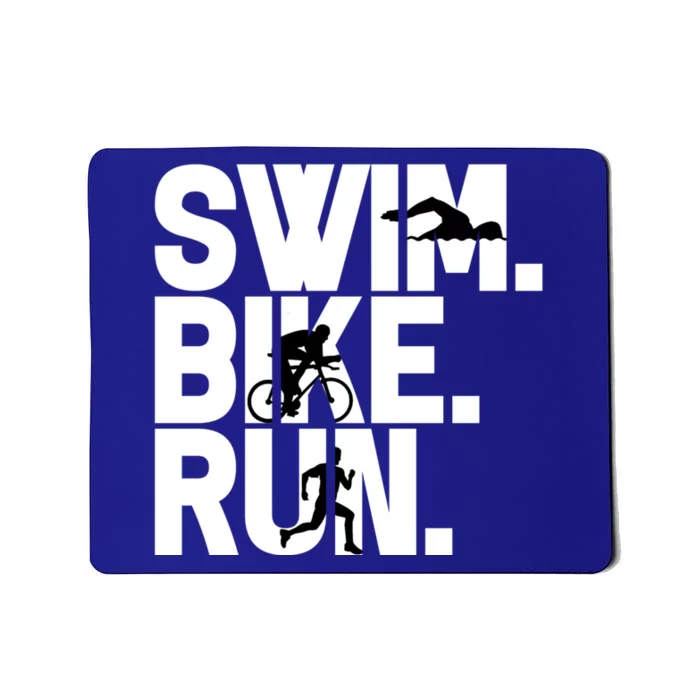 Swim Bike Run Triathlon Triathlete Athletics Gift Mousepad