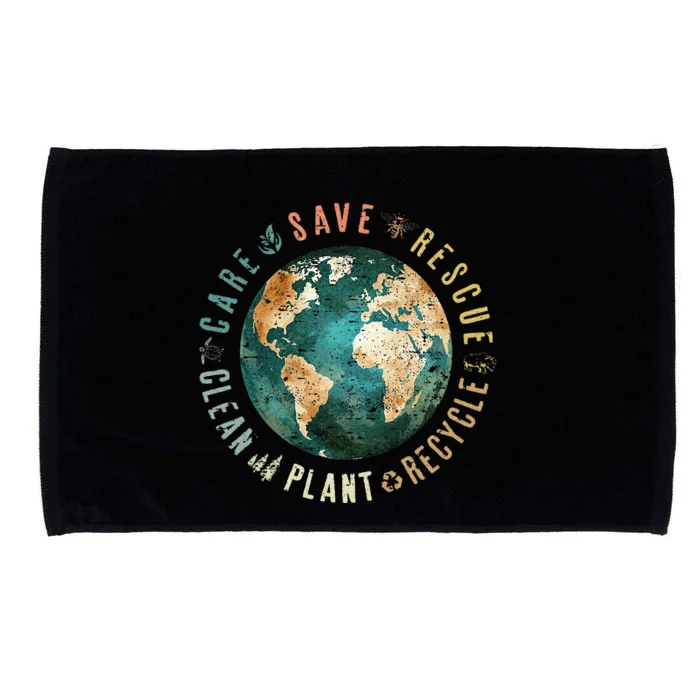 Save Bees Rescue Animals Recycle Plastic Microfiber Hand Towel