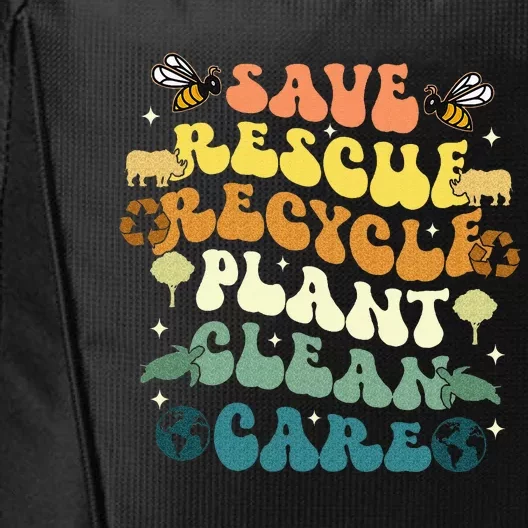 Save Bees Rescue Animals Recycle City Backpack