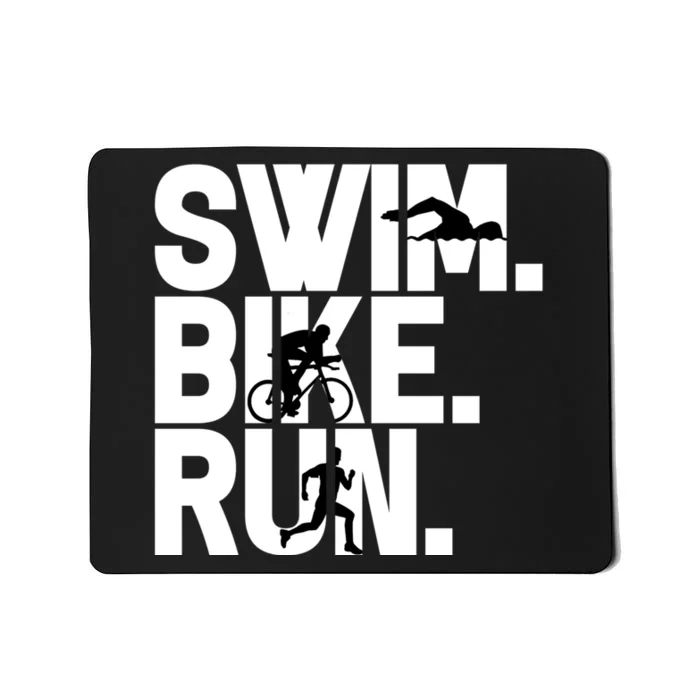 Swim Bike Run Triathlon Triathlete Athletics Gift Mousepad