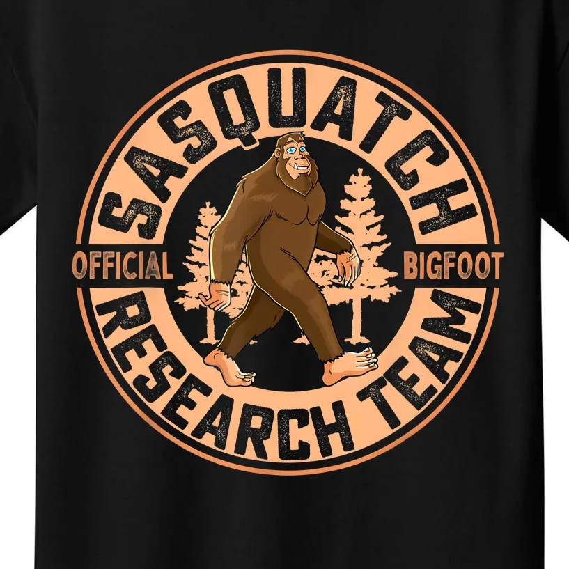 Sasquatch Bigfoot Research Team Men Women Kids Kids T-Shirt