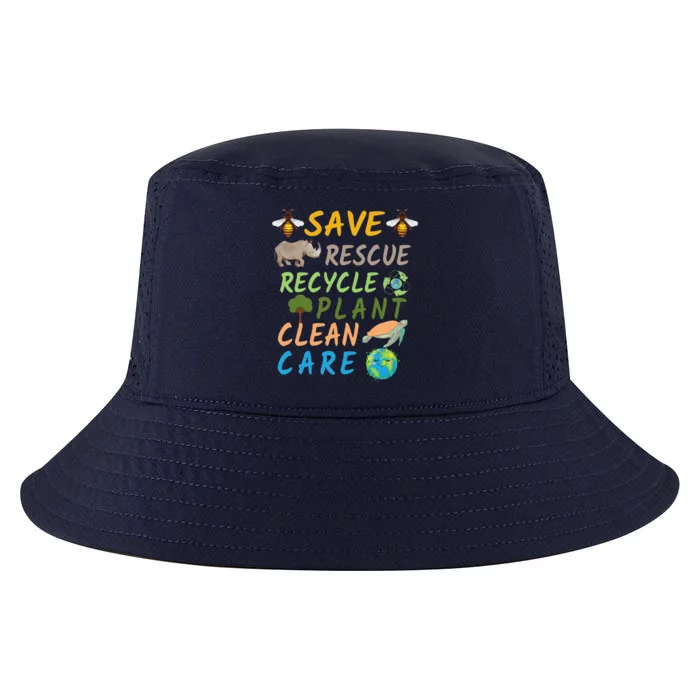 Save Bees Rescue Animals Recycle Plastic Earth Day Planet Cool Comfort Performance Bucket Hat