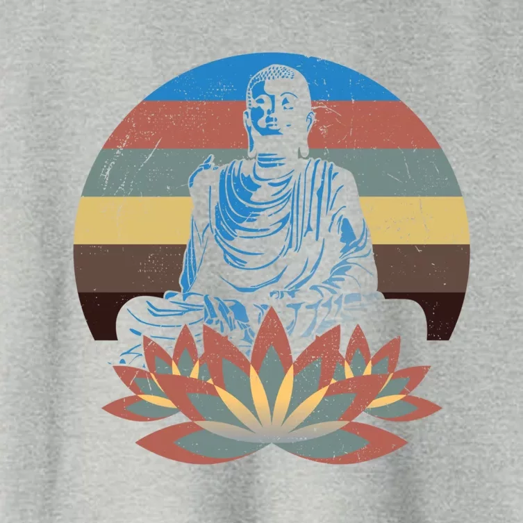 Sleeping Buddha Relaxing Meditation Gift Design Idea Gift Women's Crop Top Tee