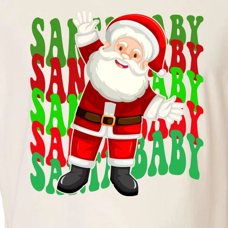 Santa Baby Retro Holiday Festive Cute Garment-Dyed Women's Muscle Tee