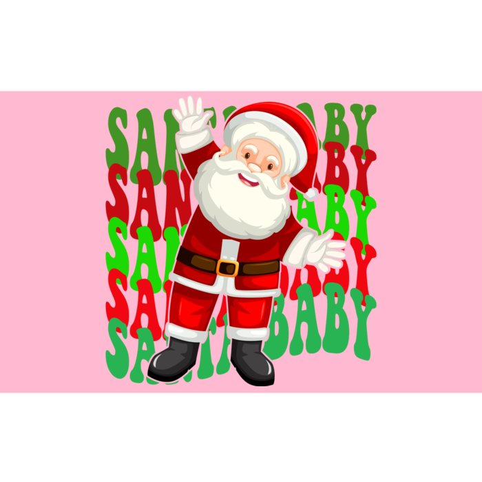 Santa Baby Retro Holiday Festive Cute Bumper Sticker