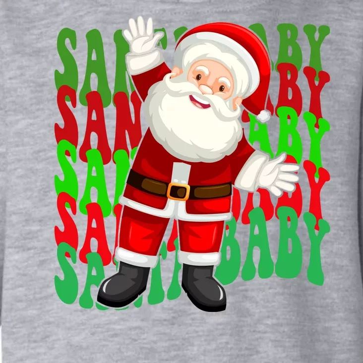 Santa Baby Retro Holiday Festive Cute Toddler Hoodie