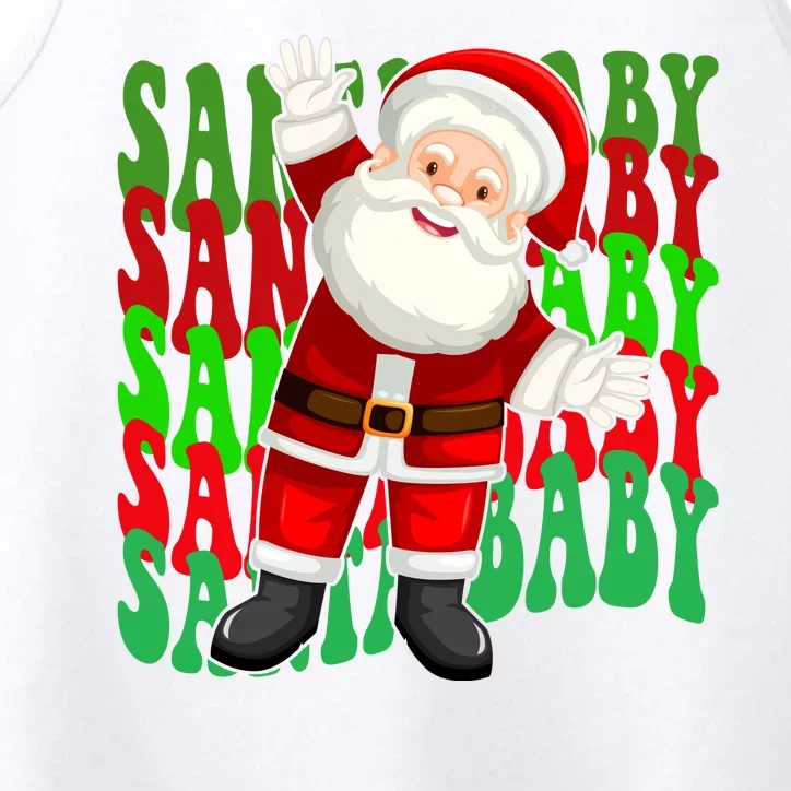 Santa Baby Retro Holiday Festive Cute Performance Tank