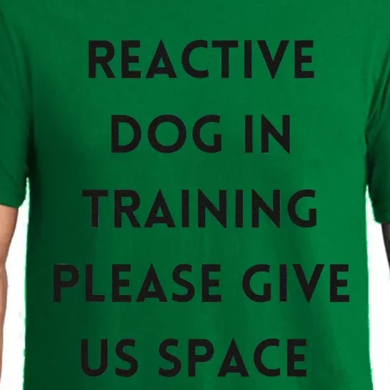 Stay Back Reactive Dog Walking Pajama Set