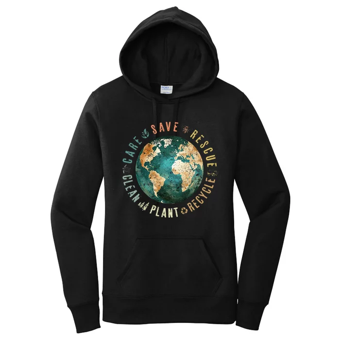 Save Bees Rescue Animals Recycle Plastic Women's Pullover Hoodie