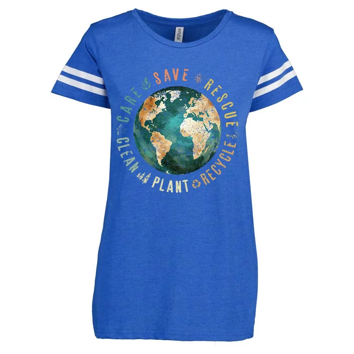 Save Bees Rescue Animals Recycle Plastic Enza Ladies Jersey Football T-Shirt