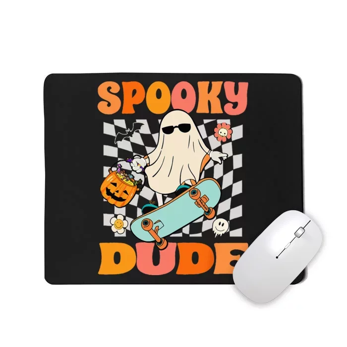 Skateboard Boo Spooky Jack O Lantern Halloween Costumes Mousepad