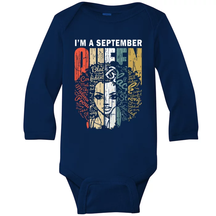 September Birthday Shirts For Virgo Gifts Girl Baby Long Sleeve Bodysuit