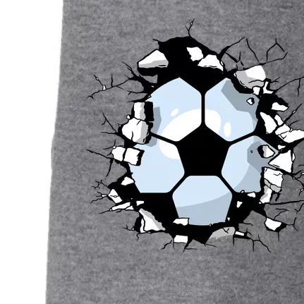 Soccer Ball Smash Doggie 3-End Fleece Hoodie