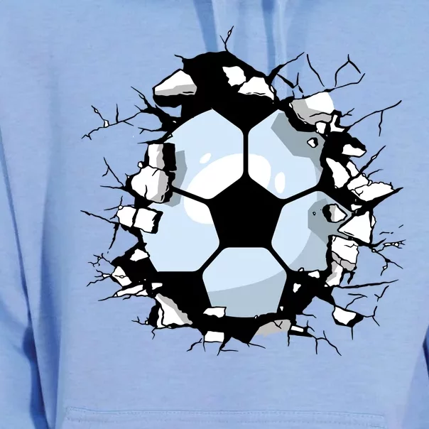 Soccer Ball Smash Unisex Surf Hoodie