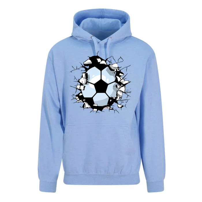 Soccer Ball Smash Unisex Surf Hoodie