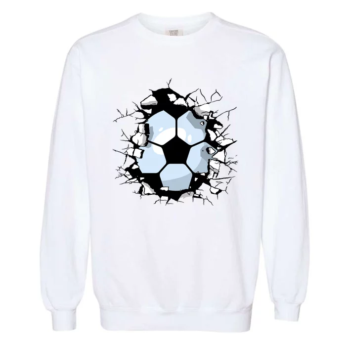 Soccer Ball Smash Garment-Dyed Sweatshirt