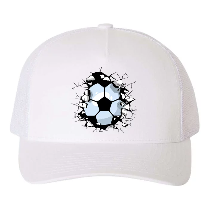 Soccer Ball Smash Yupoong Adult 5-Panel Trucker Hat