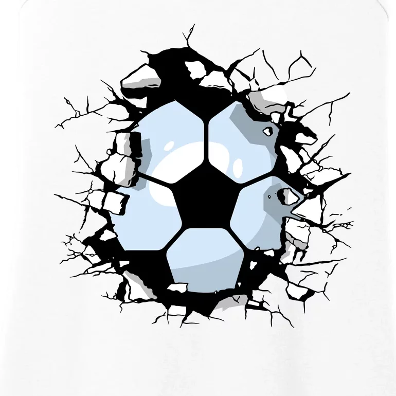 Soccer Ball Smash Ladies Essential Tank