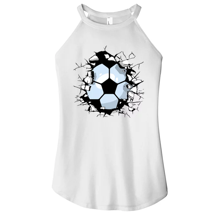 Soccer Ball Smash Women’s Perfect Tri Rocker Tank