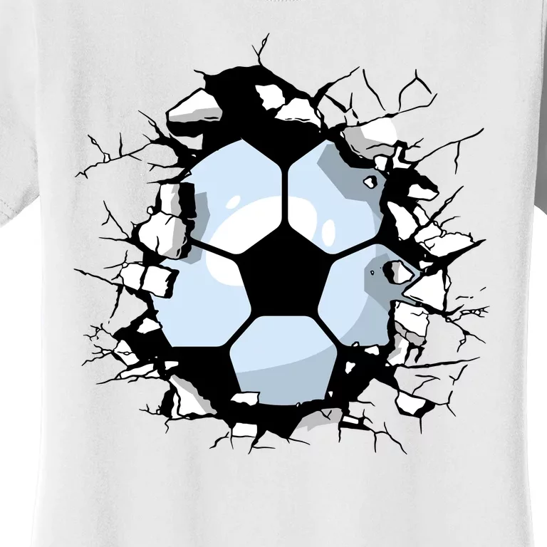 Soccer Ball Smash Women's T-Shirt