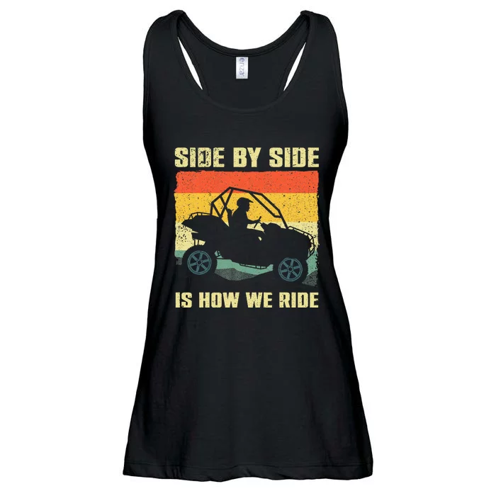 Side By Side Is How We Ride Ladies Essential Flowy Tank