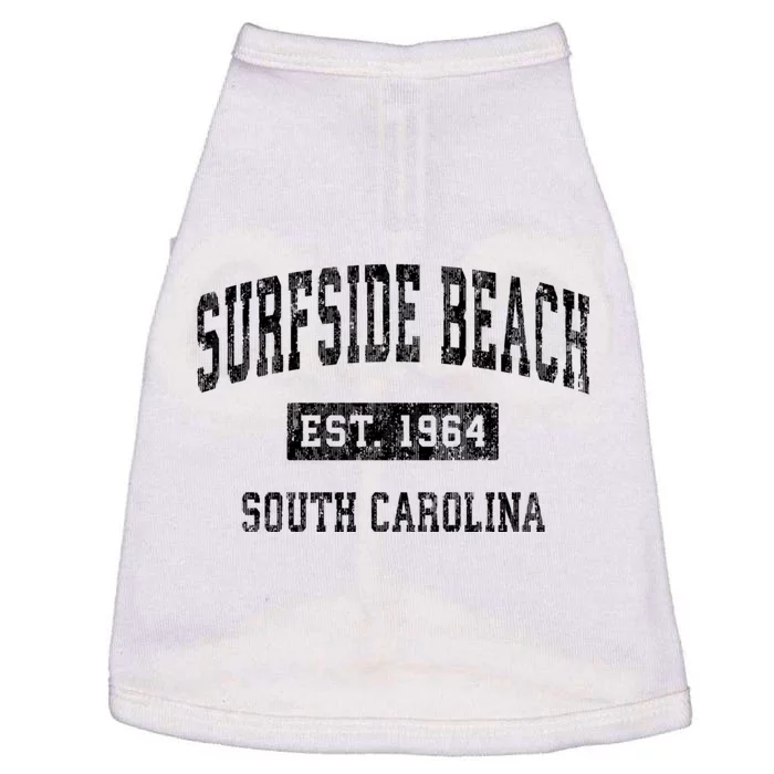 Surfside Beach South Carolina Sc Vintage Established Sports Design Doggie Tank