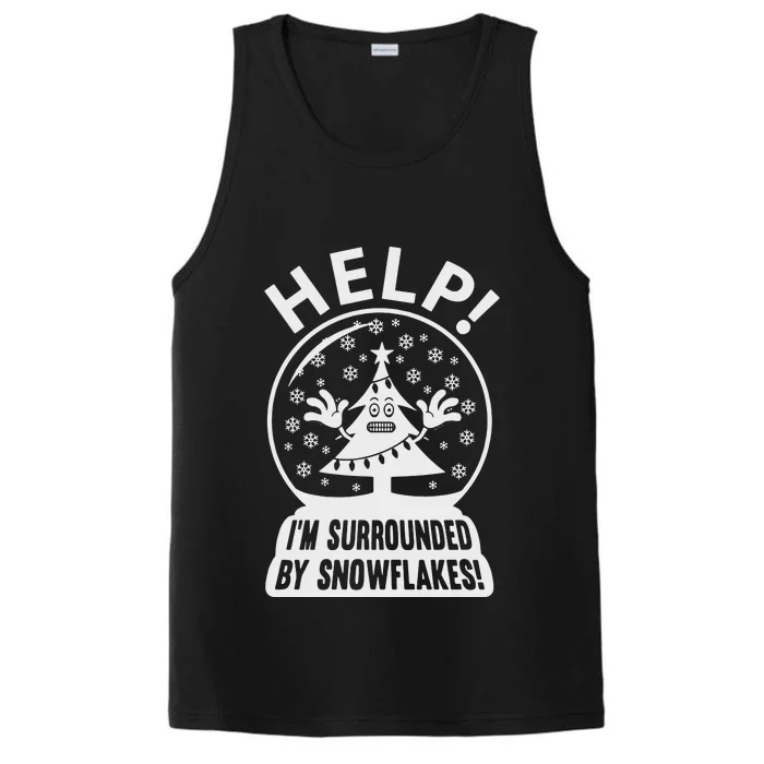 Surrounded By Snowflakes Performance Tank