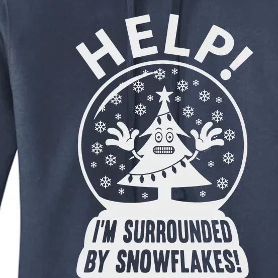 Surrounded By Snowflakes Women's Pullover Hoodie