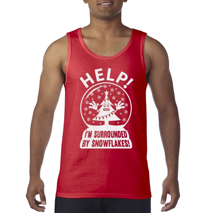 Surrounded By Snowflakes Tank Top