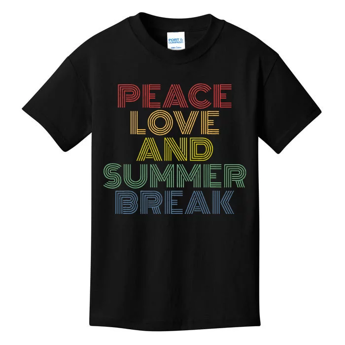 Summer Break Summer Vacation Retro Kids T-Shirt