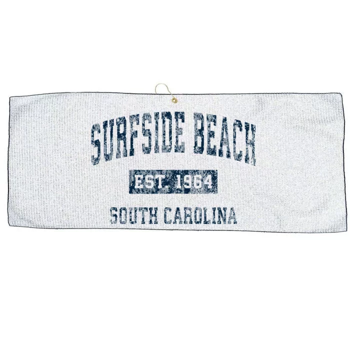 Surfside Beach South Carolina Sc Vintage Sports Large Microfiber Waffle Golf Towel