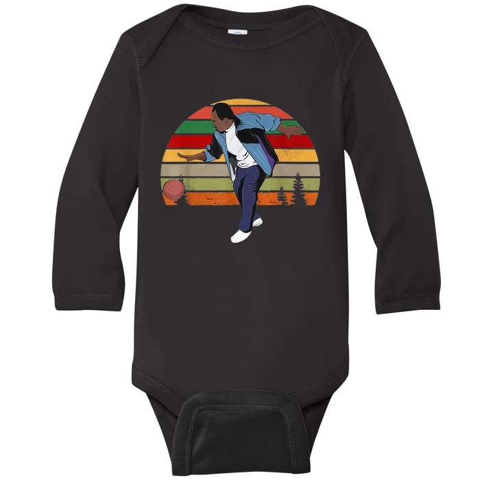 Stanley Basketball Secret Weapon Vintage Baby Long Sleeve Bodysuit