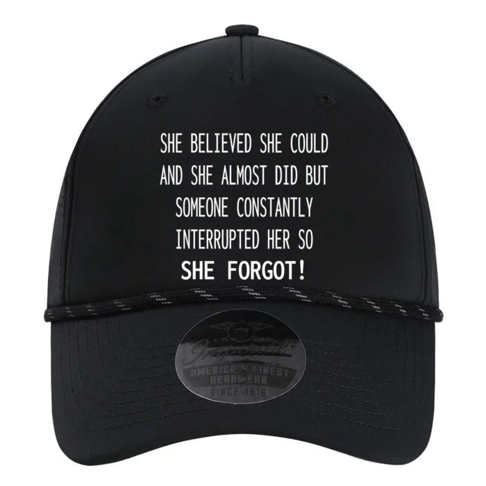 She Believed She Could Interrupted She Forgot Funny Mom Nana Cute Gift Performance The Dyno Cap