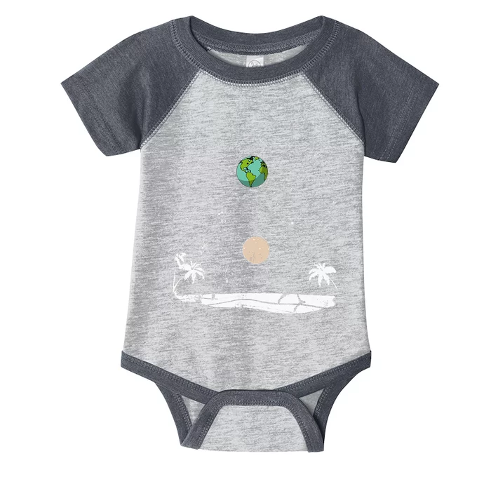 Summer Beach Skeletons Volleyball Earth Space Cosmos Indie Infant Baby Jersey Bodysuit