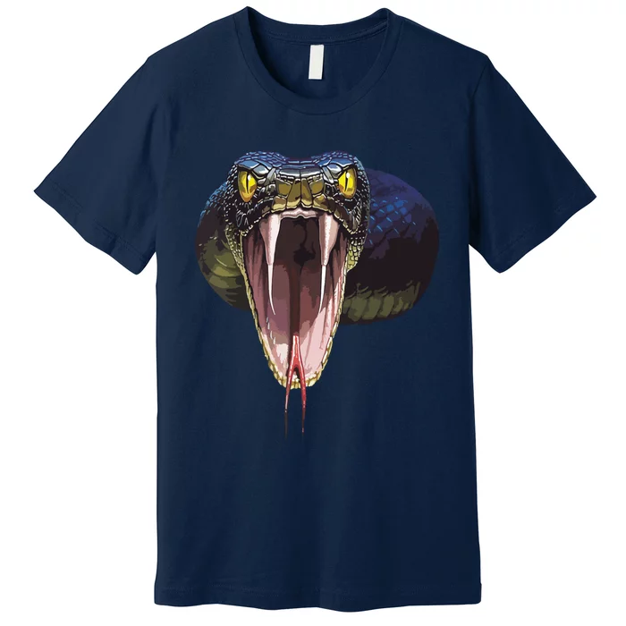 Scary Black Snake Halloween Costume Gift Premium T-Shirt