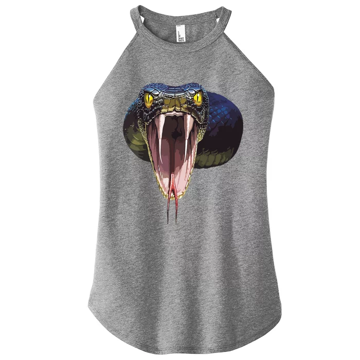 Scary Black Snake Halloween Costume Gift Women’s Perfect Tri Rocker Tank