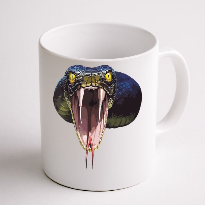 Scary Black Snake Halloween Costume Gift Front & Back Coffee Mug