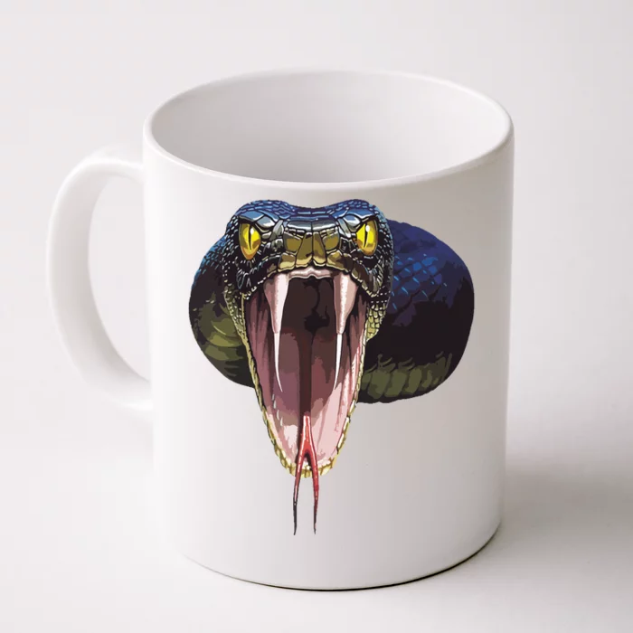 Scary Black Snake Halloween Costume Gift Front & Back Coffee Mug