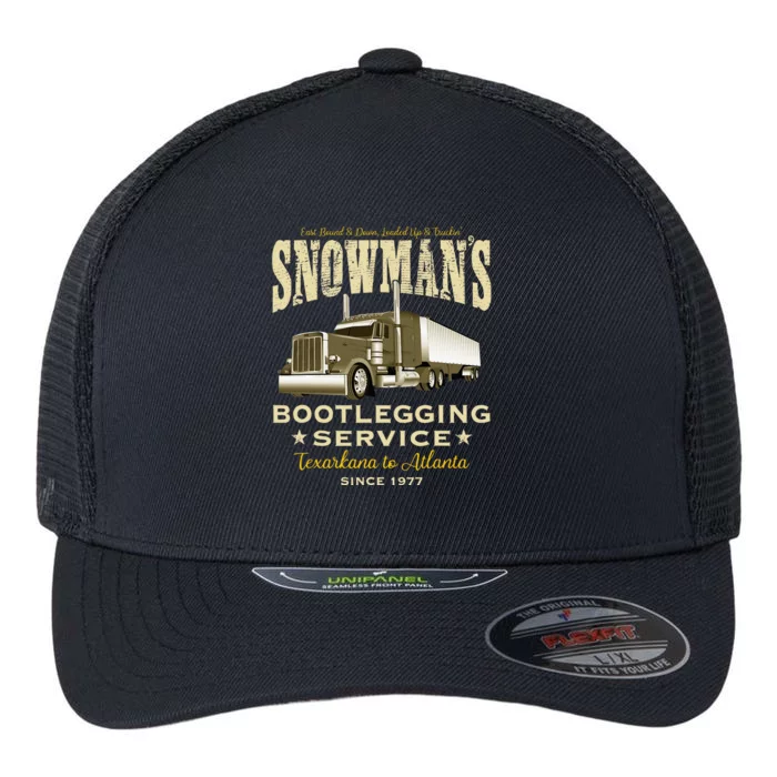 SnowmanS Bootlegging Service Flexfit Unipanel Trucker Cap