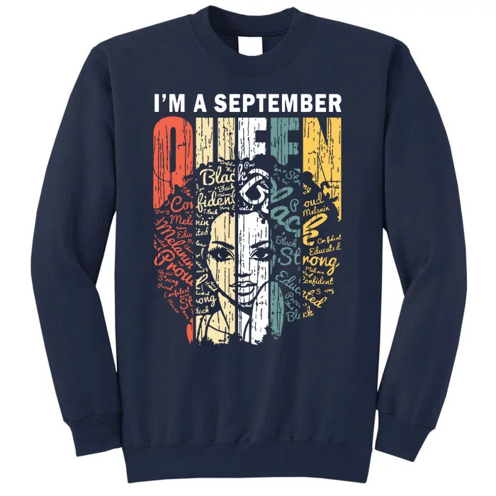 September Birthday Shirts For Women Virgo Gifts Girl Tall Sweatshirt