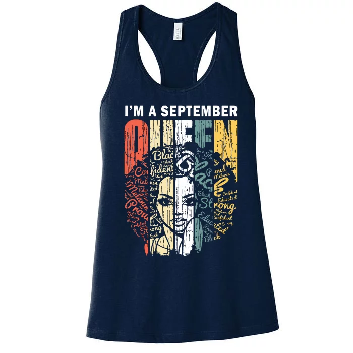 September Birthday Shirts For Women Virgo Gifts Girl Women's Racerback Tank